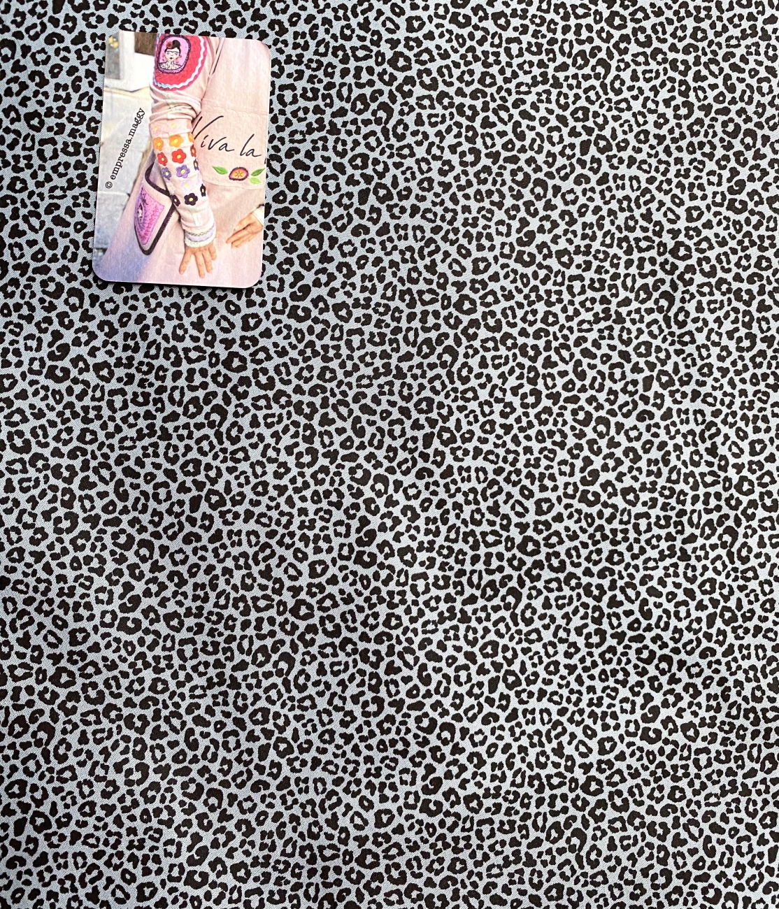 Baumwolle Popeline Leo - Rauchblau