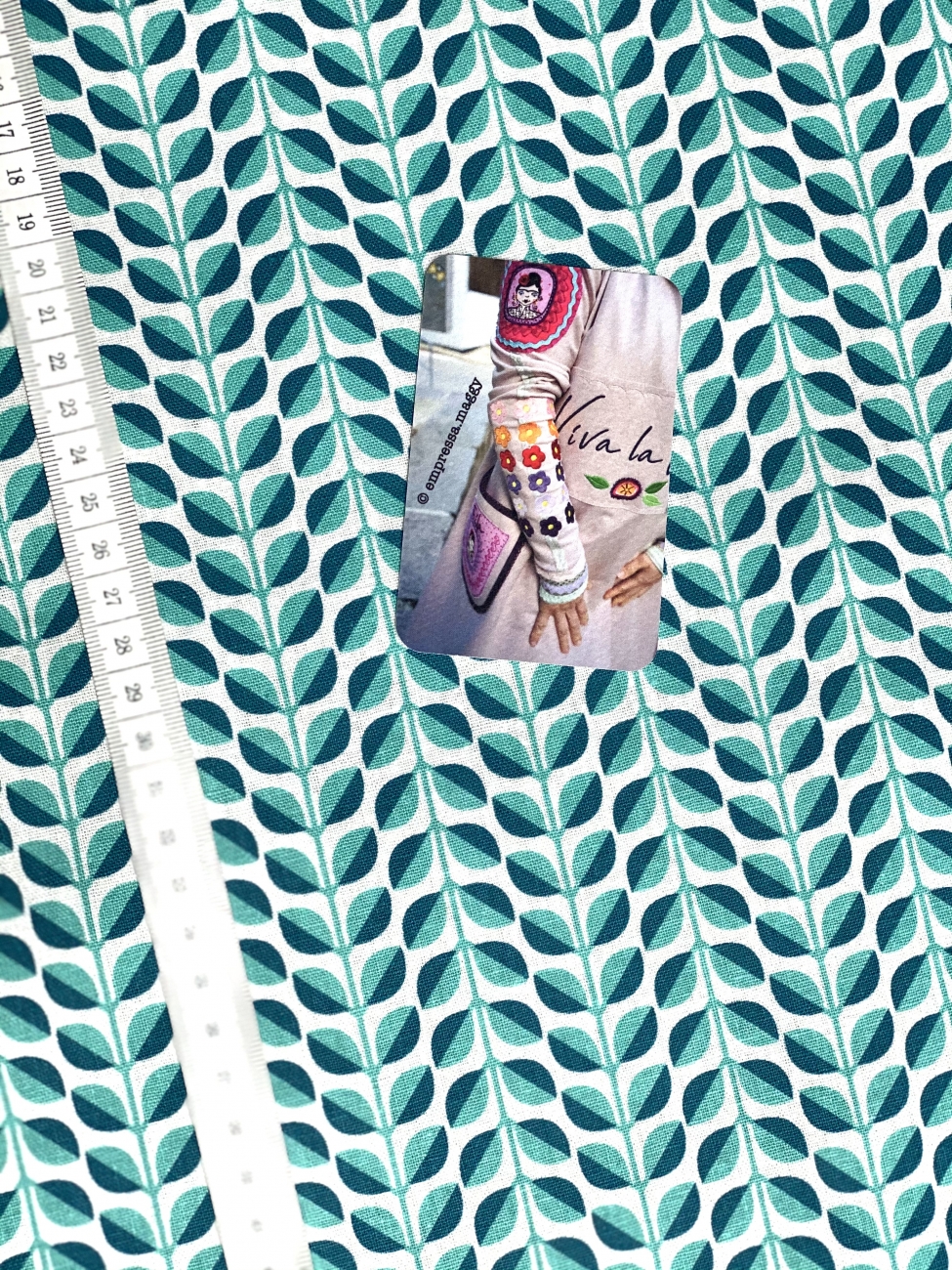 Mees&Mees für Kokka - Canvas - Lovely Leaves - Mint