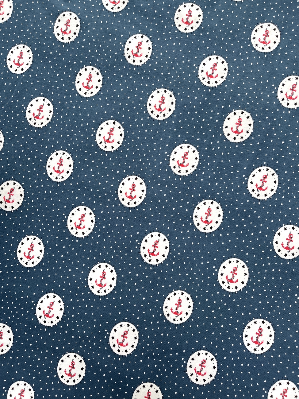 Jersey Anker Punkte - Navy