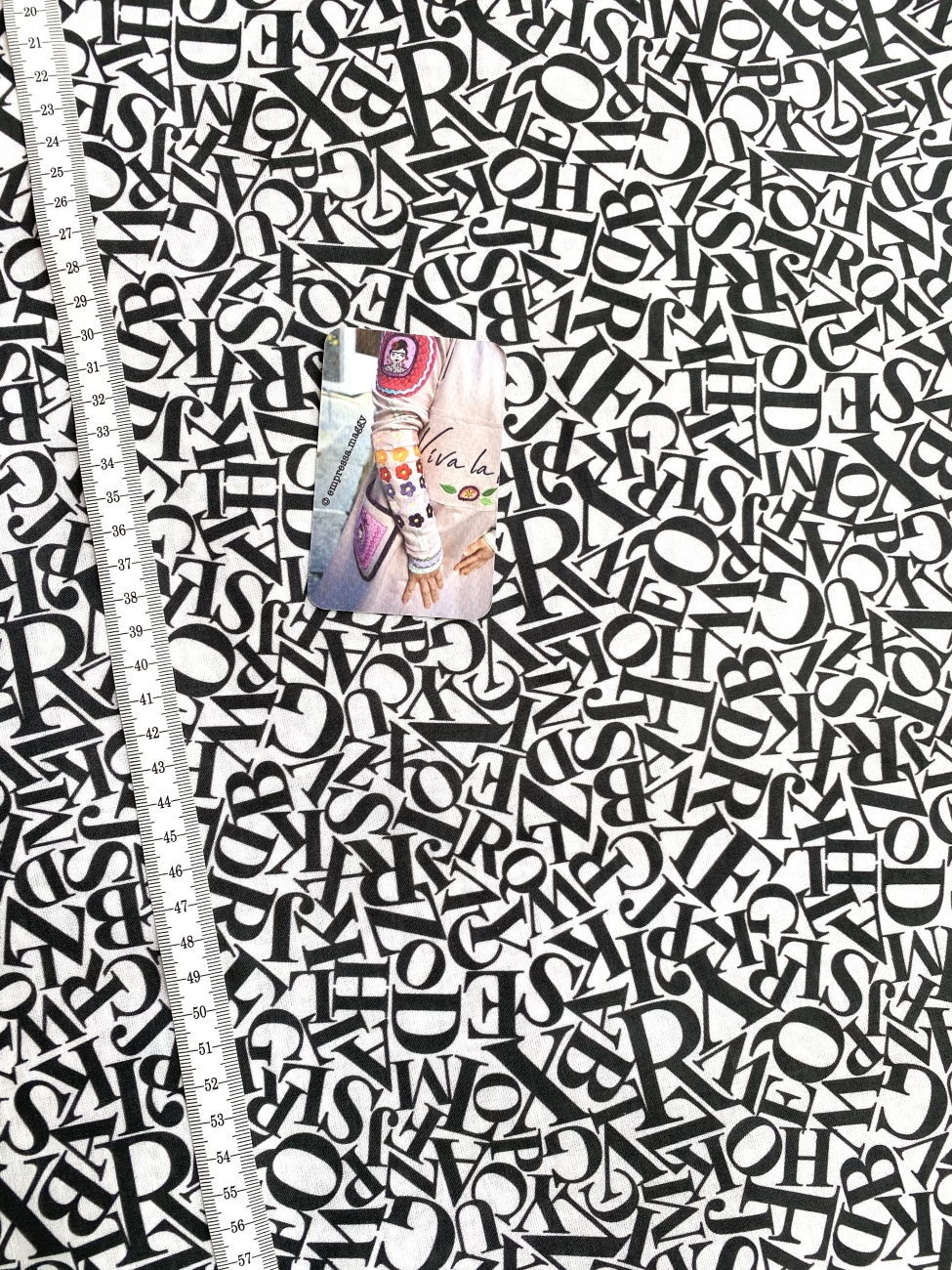 Baumwolle– Buchstaben - Premium Collection