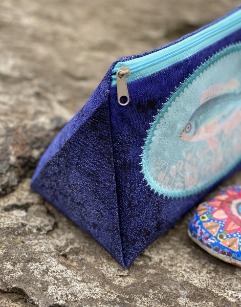 Zipper Triangle Bag -  Fish