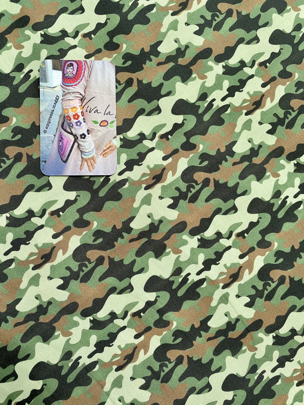 Baumwolle - Camouflage MINI - Grün