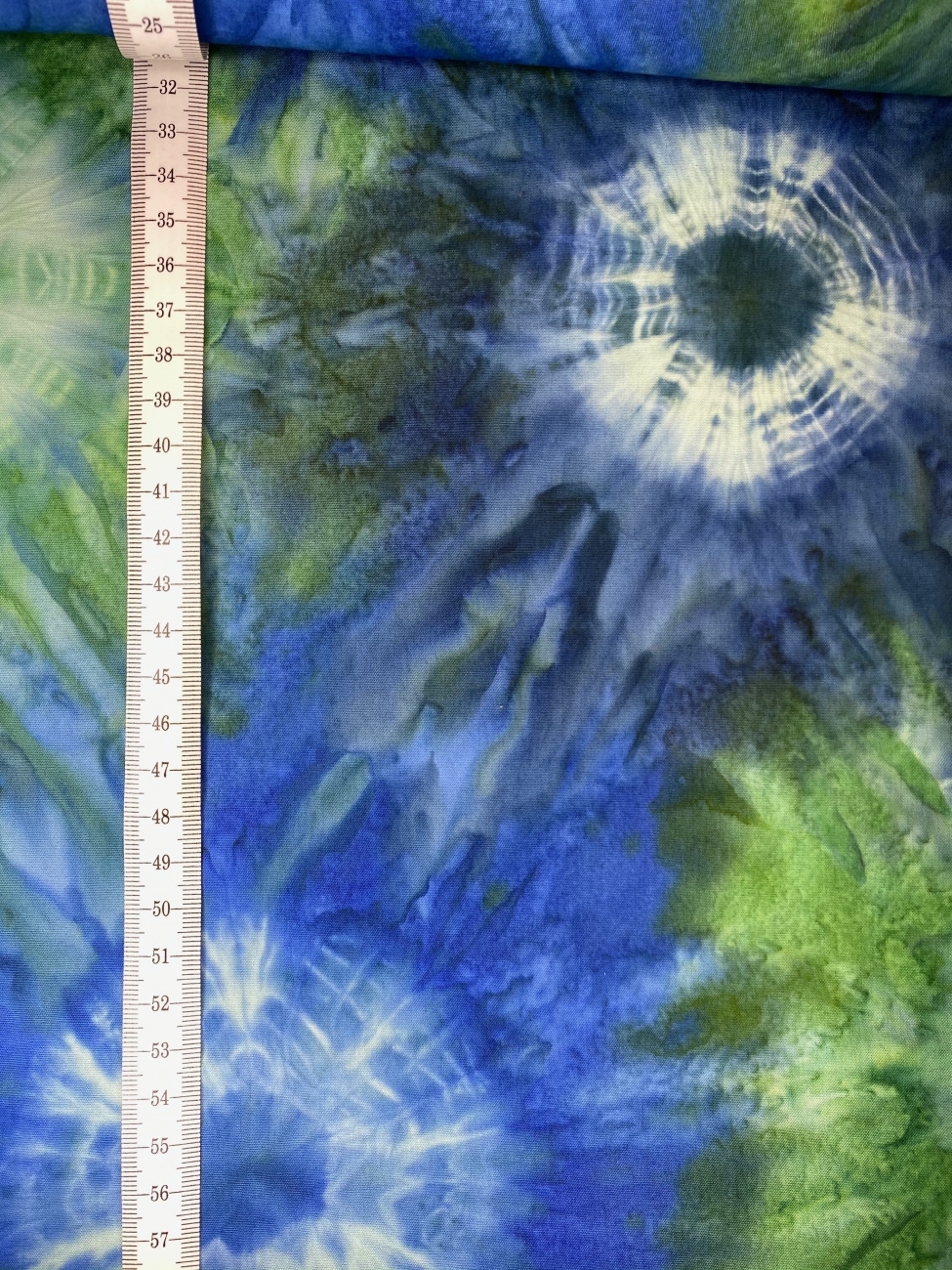 Baumwolle Patchwork - Batik - Retro Flower - Grün/Blau