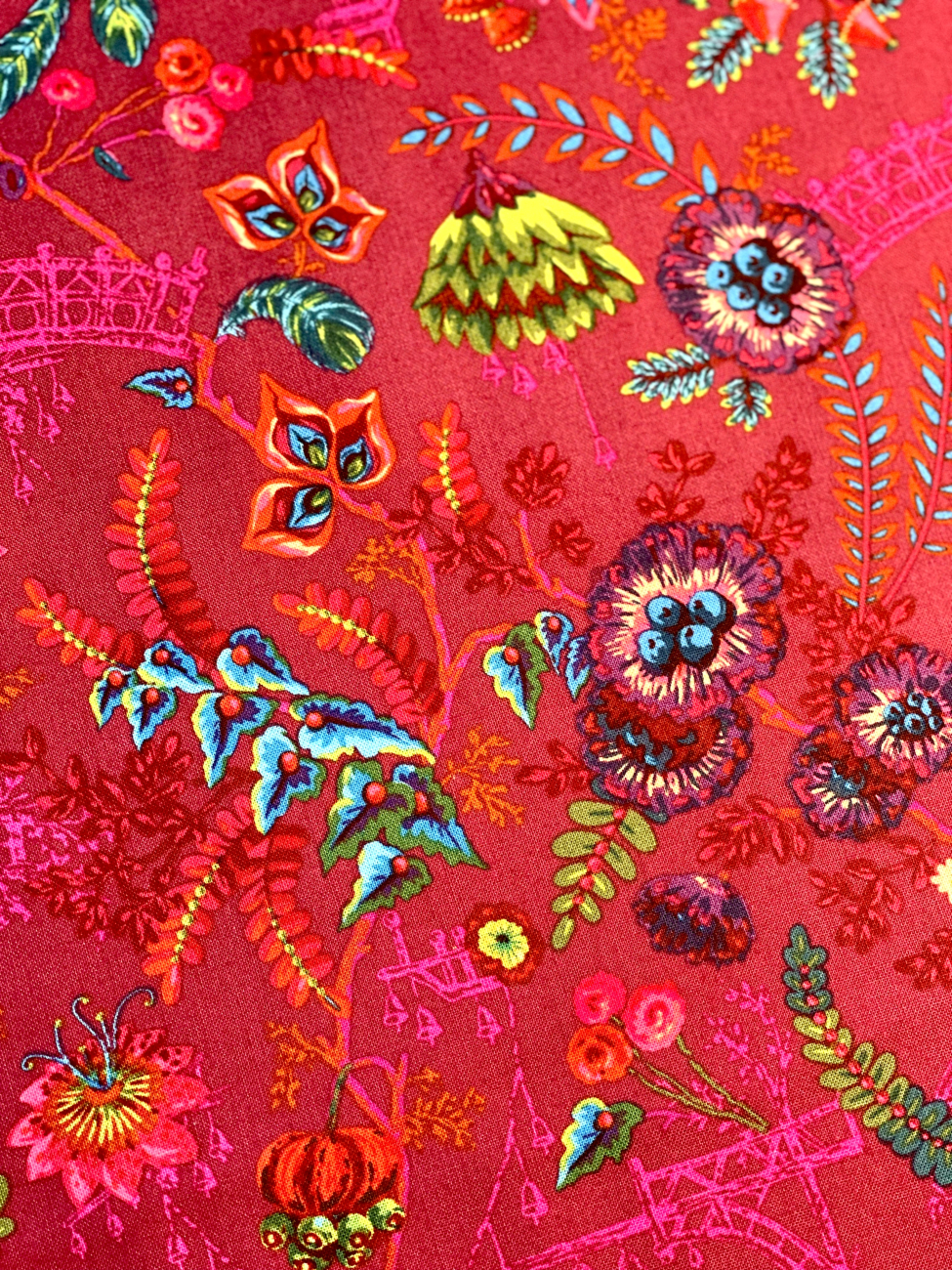 Baumwolle Patchwork - Odile Bailloeul - Florapolis - Pink