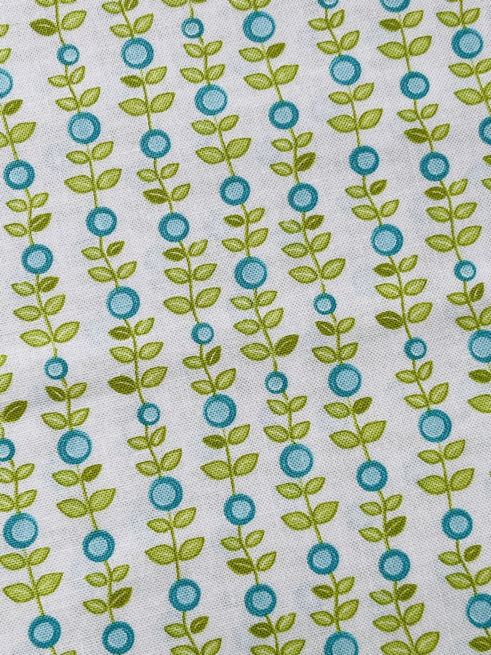 Patchwork Baumwolle - Teal Rosey Posey