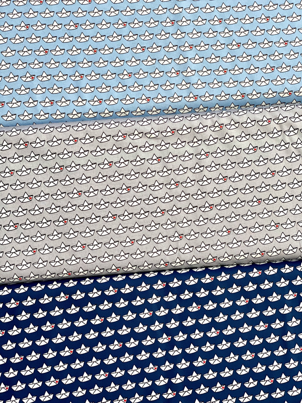 Baumwolle Loveboat by Cherry Picking - Hellblau