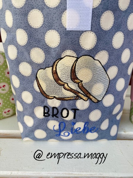 Lunchbag - L - Brot Liebe - Blau