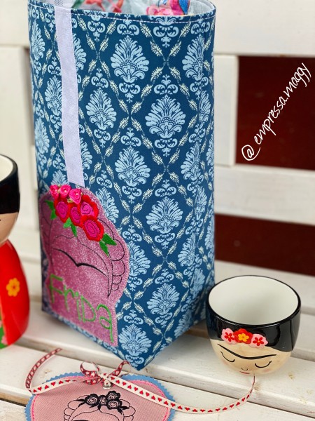 Lunchbag Mi Amiga Mexicana - L - Tilda - Blue