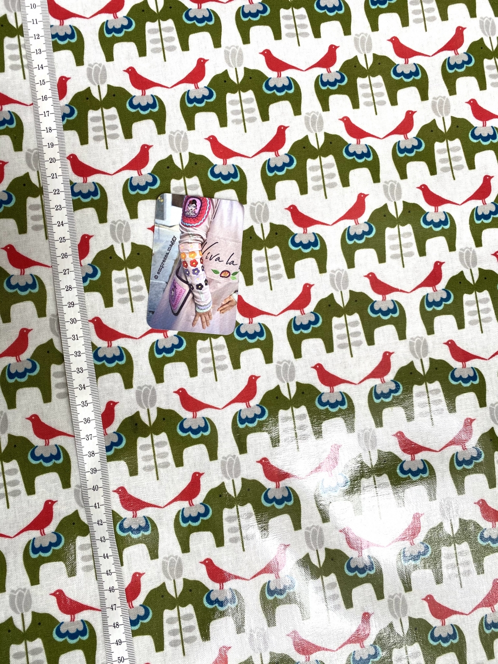 Mees&Mees für Kokka - Wachstuch - Dala Love - Creme