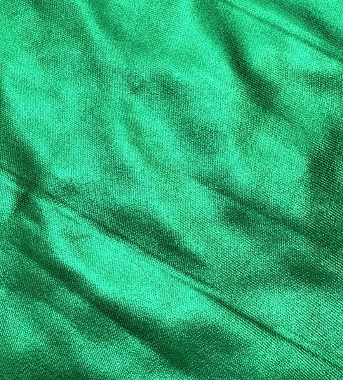 Folienjersey - Glitzer - Uni - Metallic - Grün