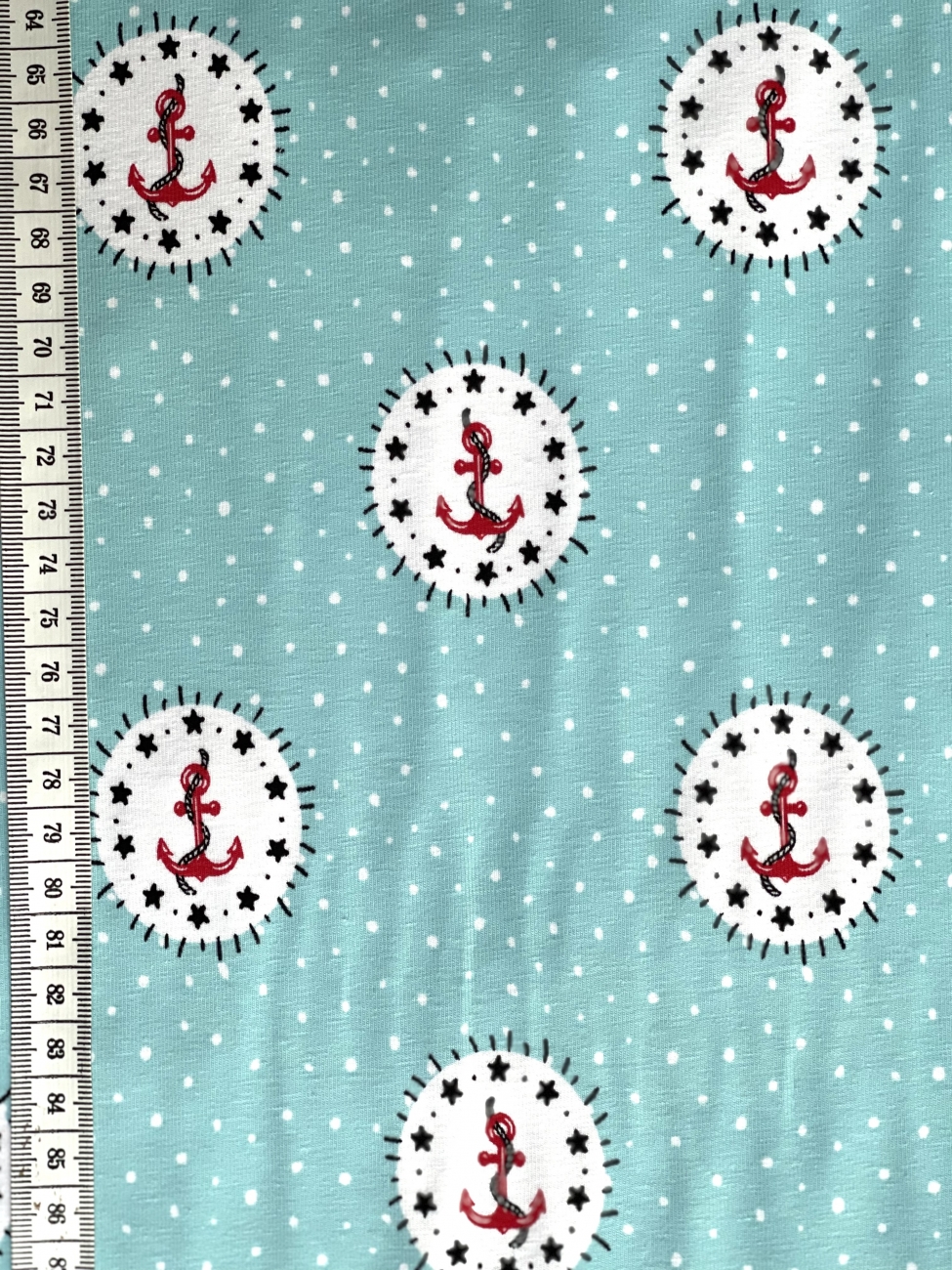 Jersey Anker Punkte - Mint