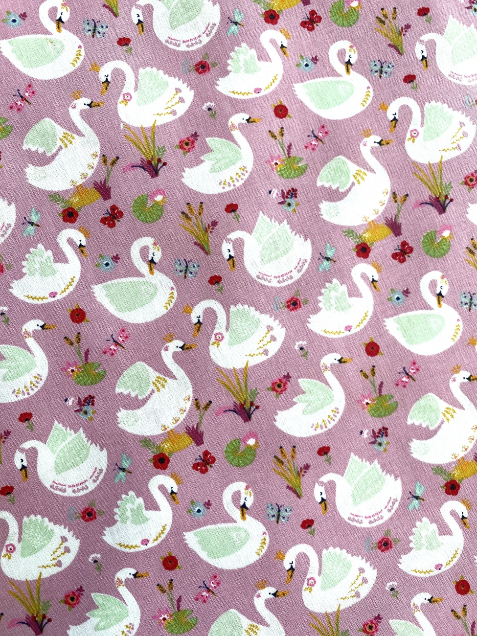 Baumwolle - POPLIN Beautiful Swans