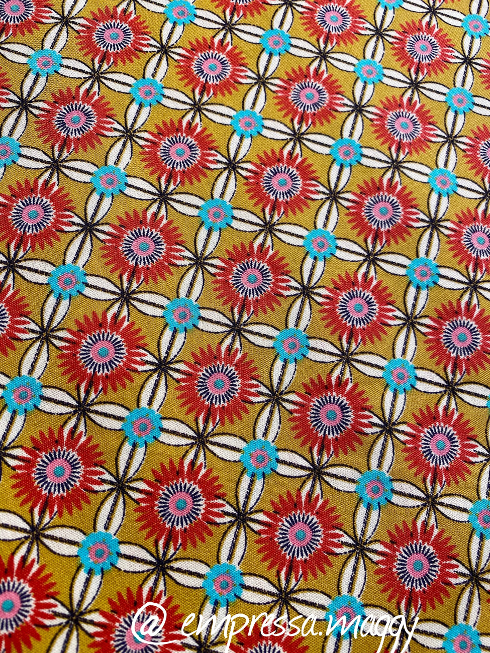 Baumwolle Druck Fiona Hewitt - Blümchen - gelb