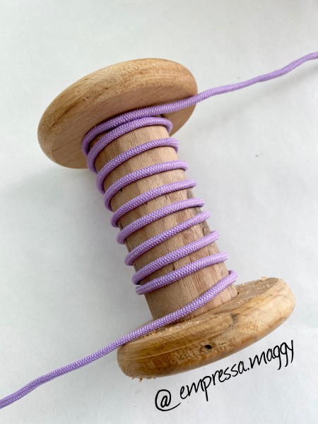 Gummikordel Lila 2mm