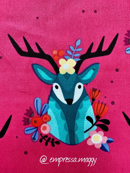 Baumwolle Köper Hamburger Liebe -  RUDOLPH - pink - Reststück ca. 100 cm