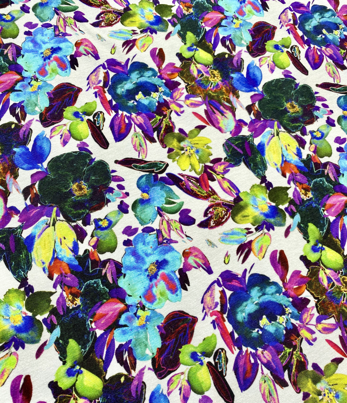 Jersey Digital Flower - Mint