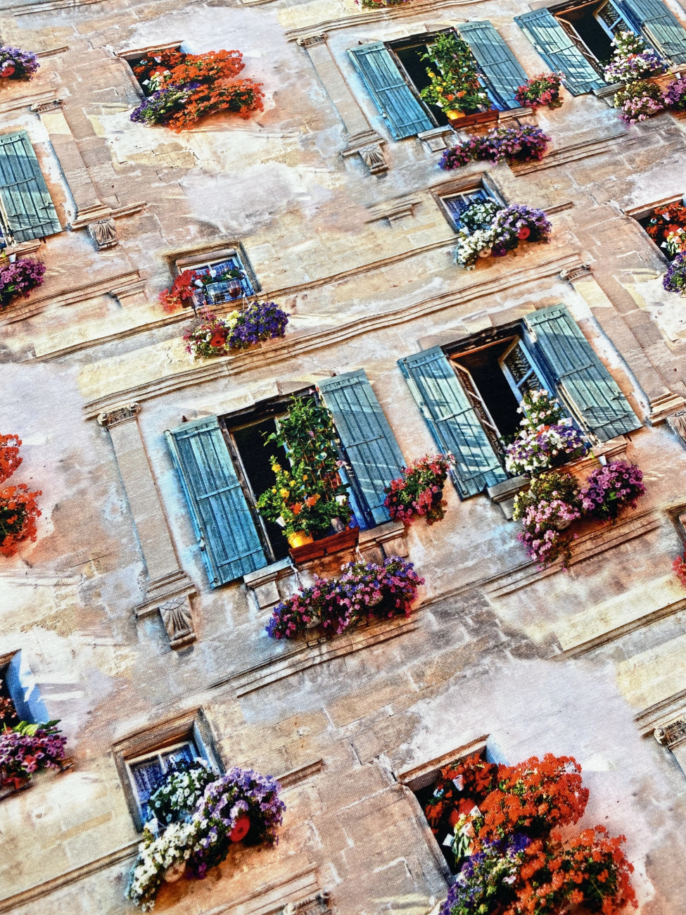 Jersey Digital Französische Fenster - Bunt