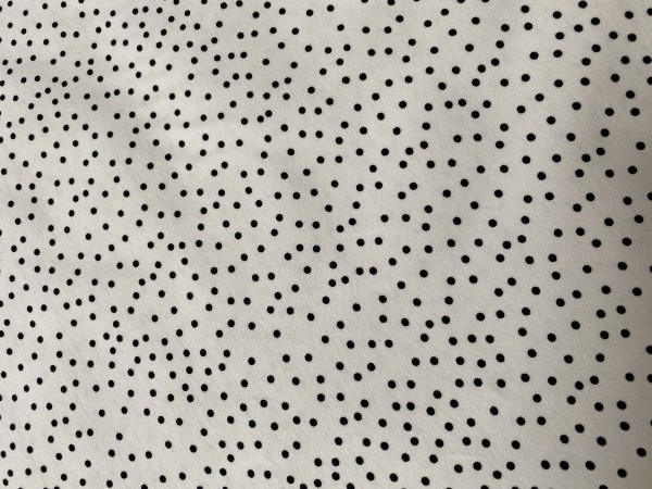 Stoffonkel Jersey Dotties - Weiß