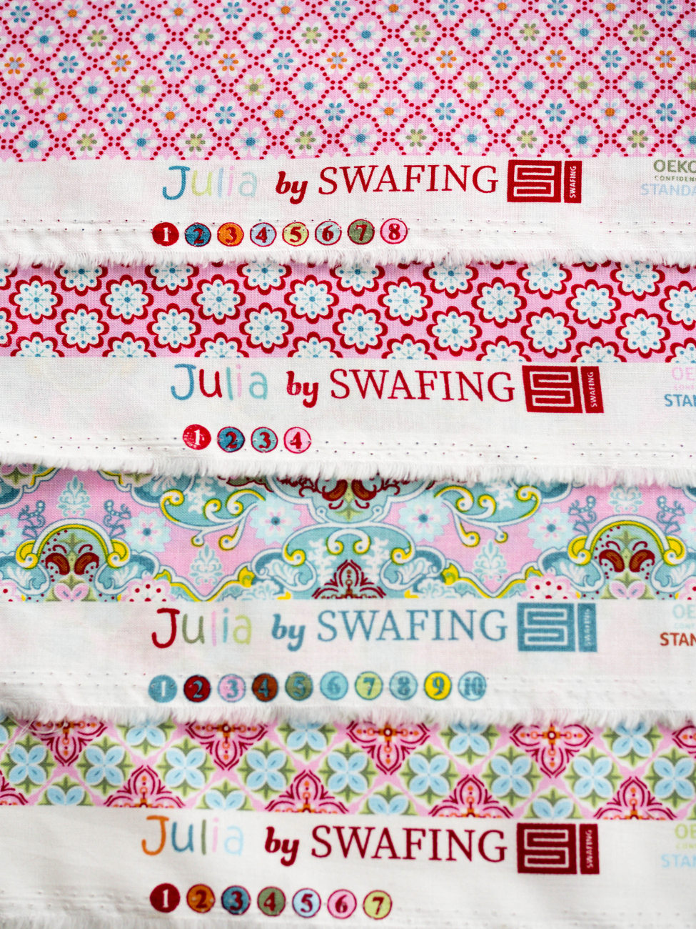 Swafing Baumwolle - Julia - Ornamente - Rosa