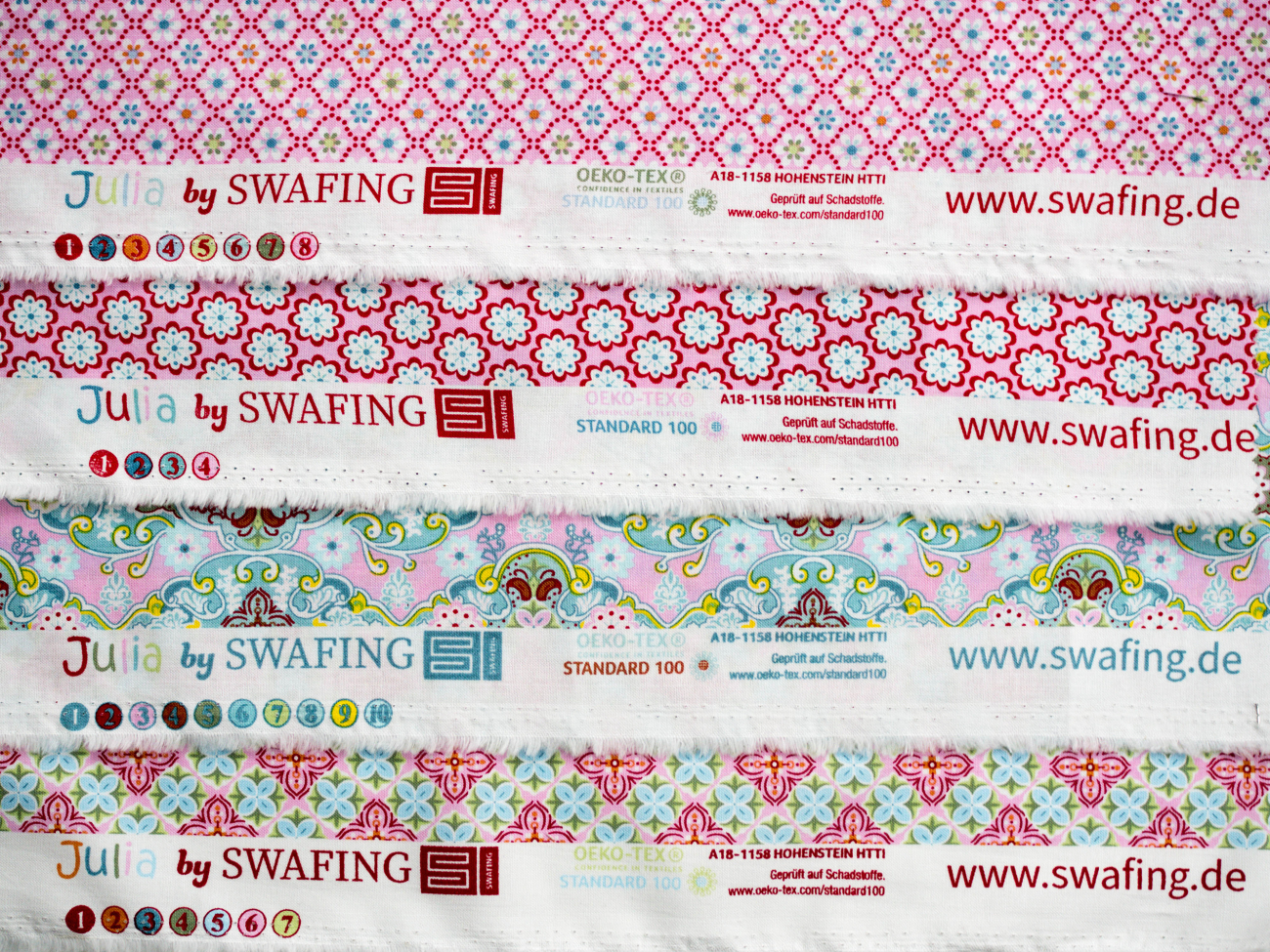 Swafing Baumwolle - Julia - Ornamente - Blau