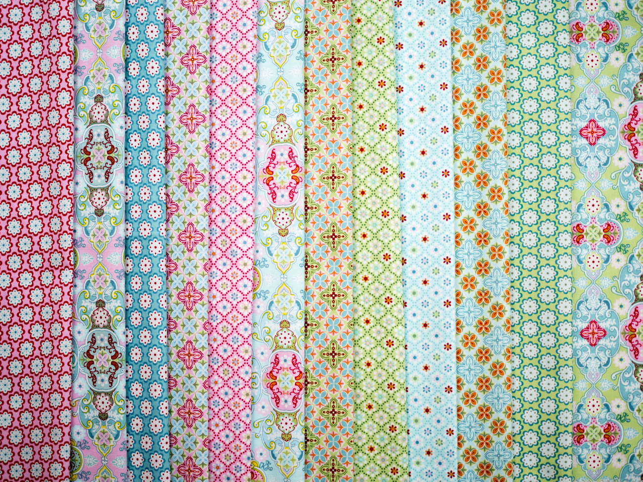 Swafing Baumwolle - Julia - Blütenornament - Blau