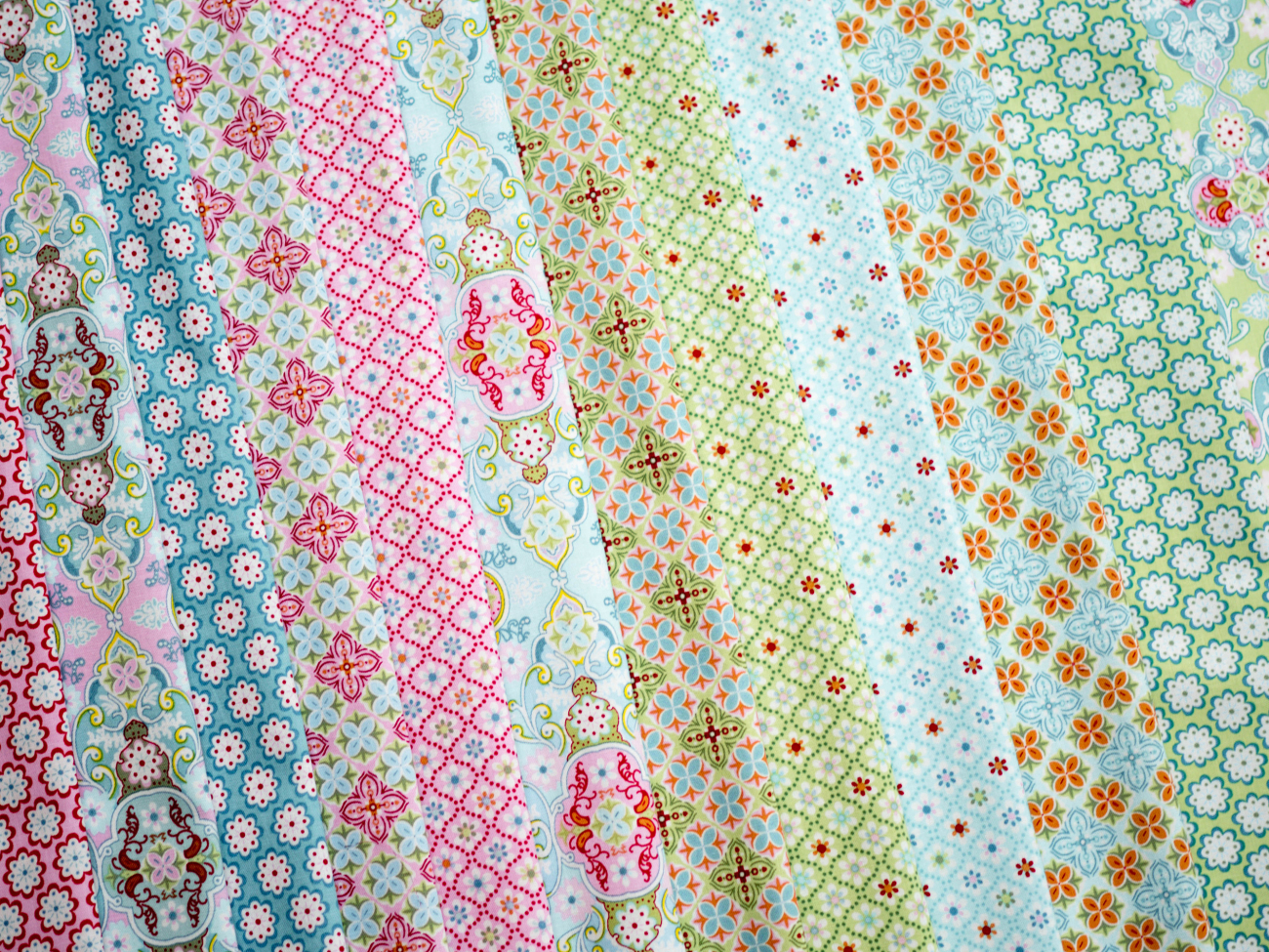 Swafing Baumwolle - Julia - Blütenornament - Rosa