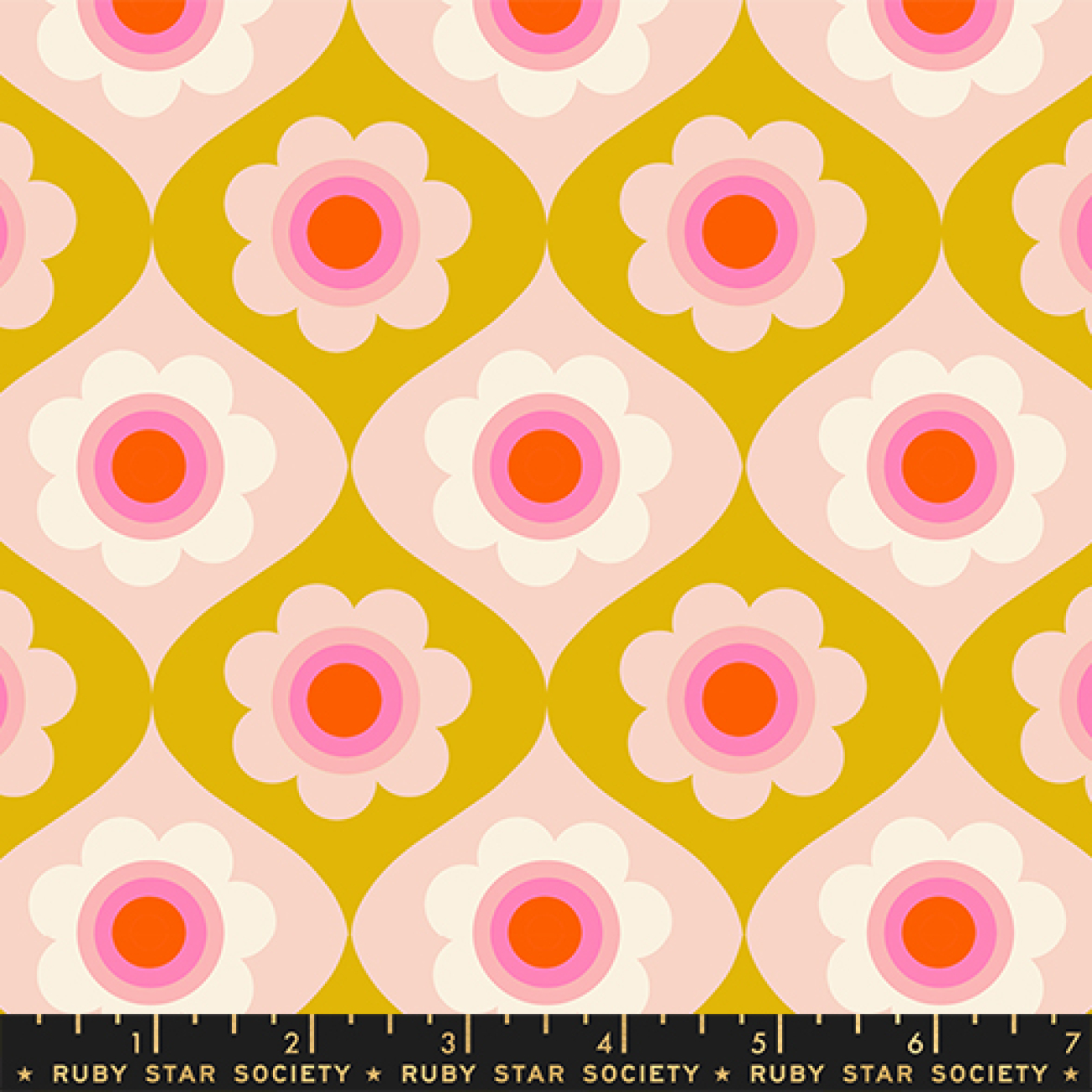 Patchwork Baumwolle - Ruby Star Society - Melody Miller - Trinketry - Trinketry Floral - Goldenrod