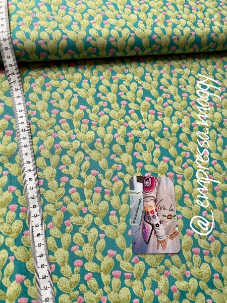 Baumwolle Patchwork - Sun `N Soil by Blank Quilting - Kakteen - grün