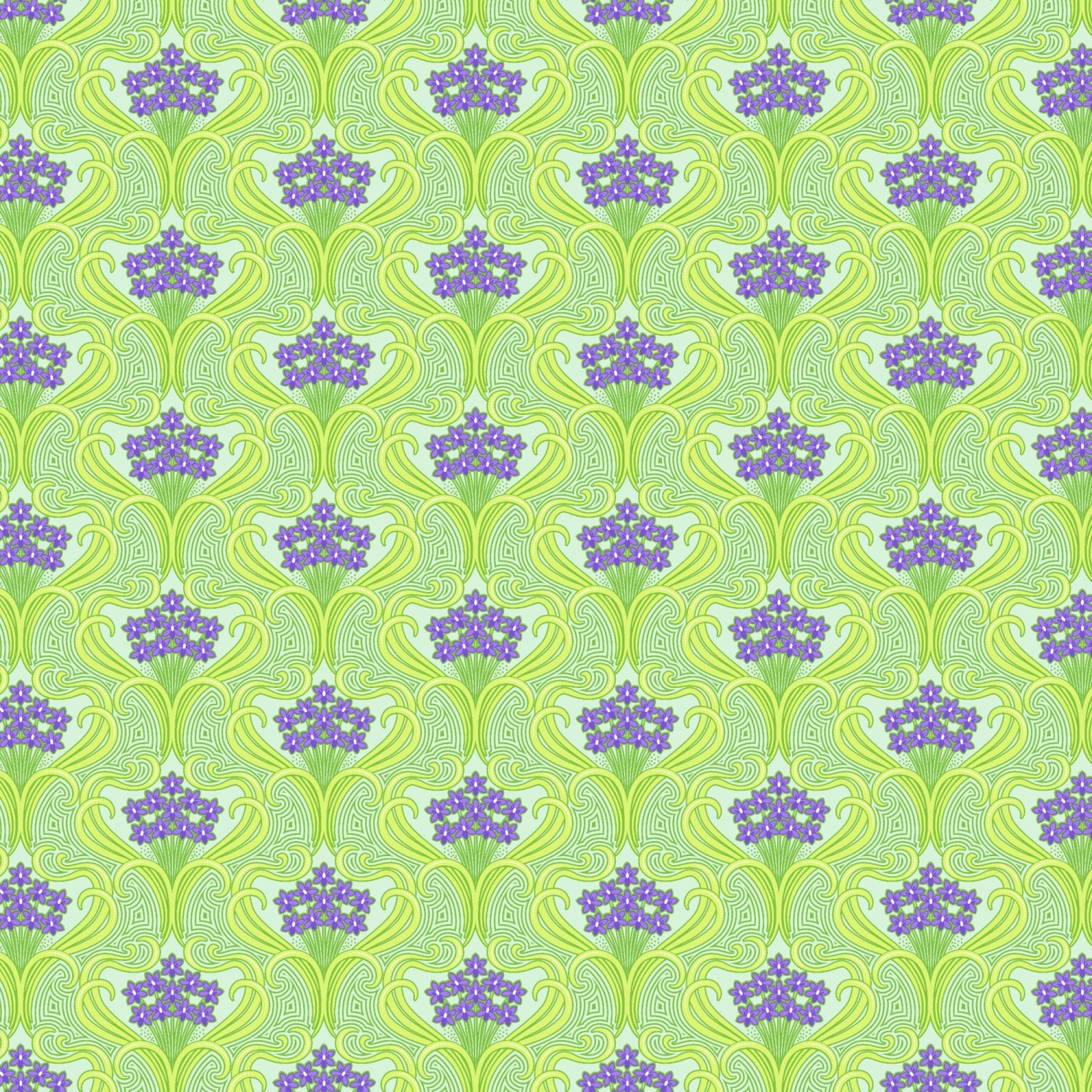Patchwork Baumwolle - Stacy Peterson -  Belle Epoque - Entwine - Lime