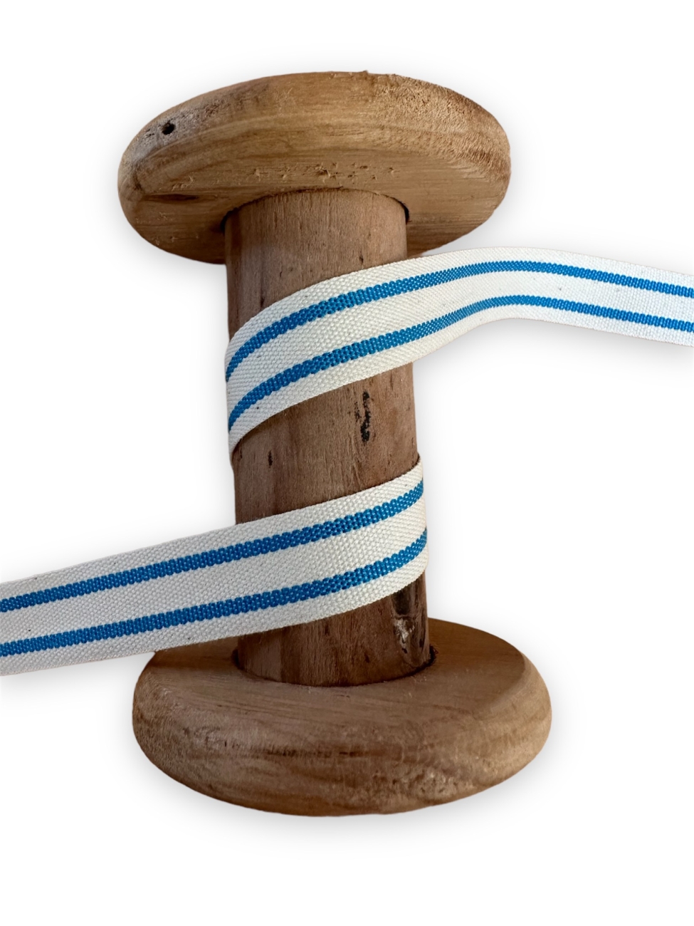 Baumwollband French Stripes - Hellblau