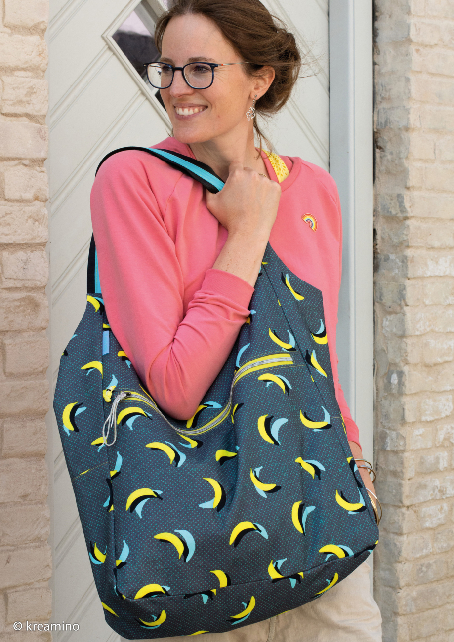 Canvas URBANana by Thorsten Berger - Bananen - Anthrazit