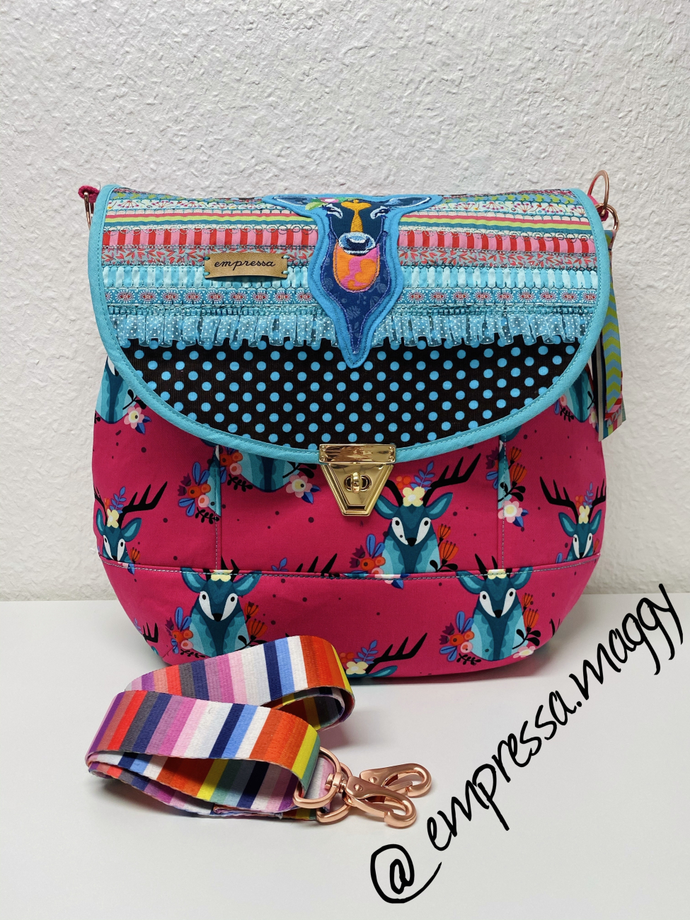 Baumwolle Köper Hamburger Liebe -  RUDOLPH - pink - Reststück ca. 100 cm