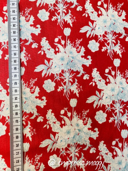 Tilda Patchwork Baumwolle - Botanical Red
