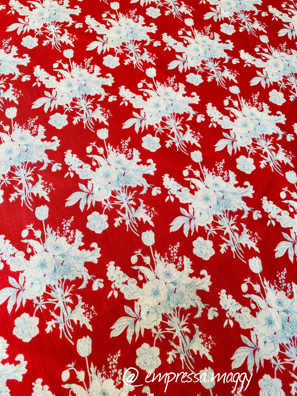 Tilda Patchwork Baumwolle - Botanical Red