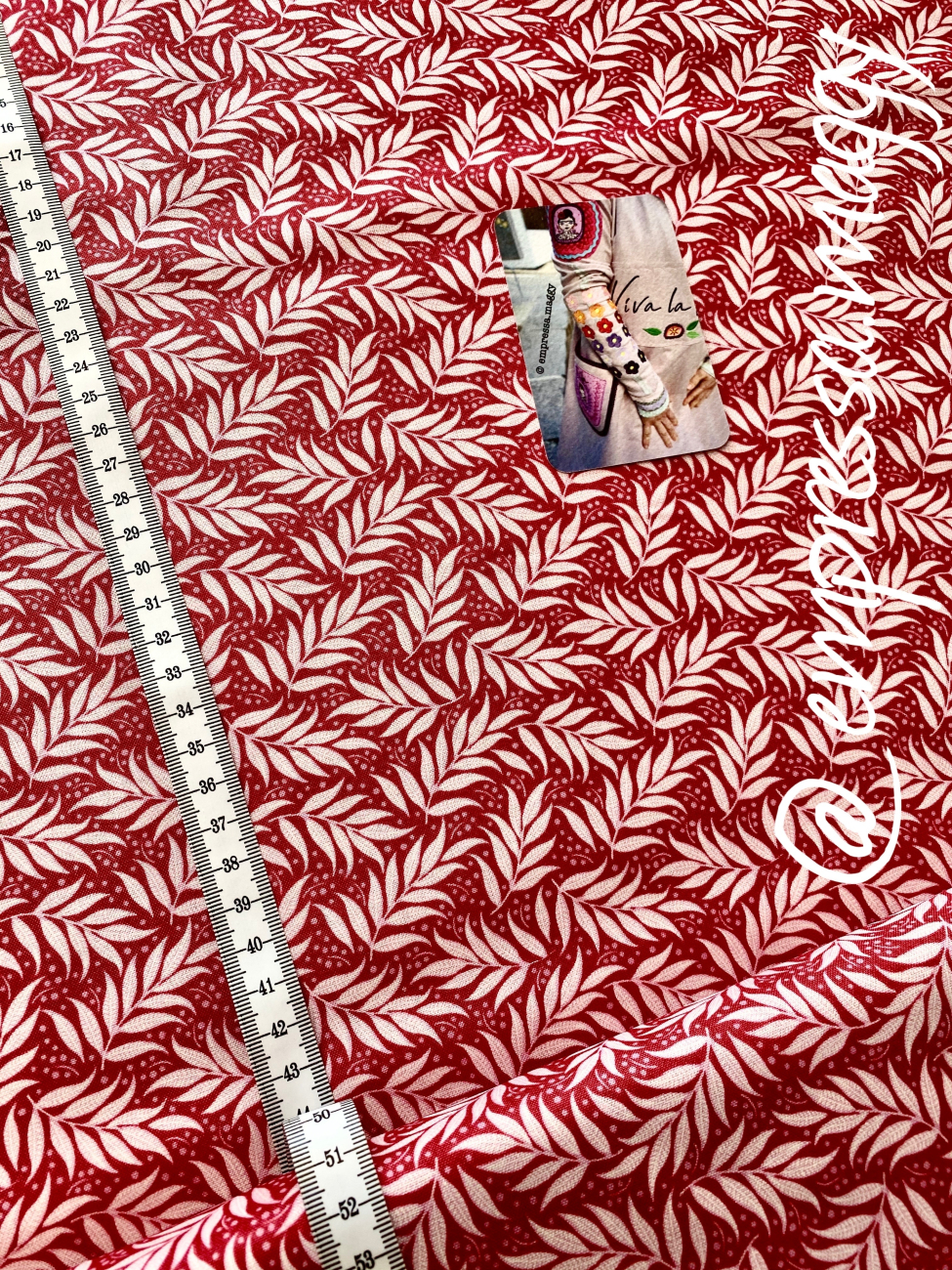 Tilda Patchwork Baumwolle - Berry Leaf Red