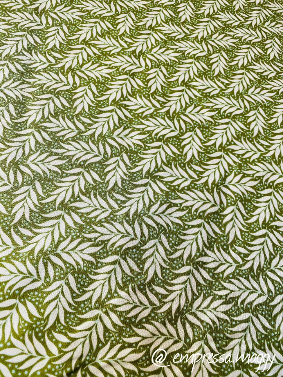 Tilda Patchwork Baumwolle - Berry Leaf Sage