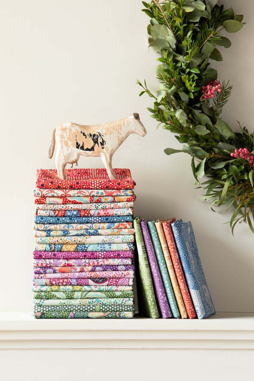 Tilda Patchwork Stoff Baumwolle - Hometown - My Neighborhood Lilac