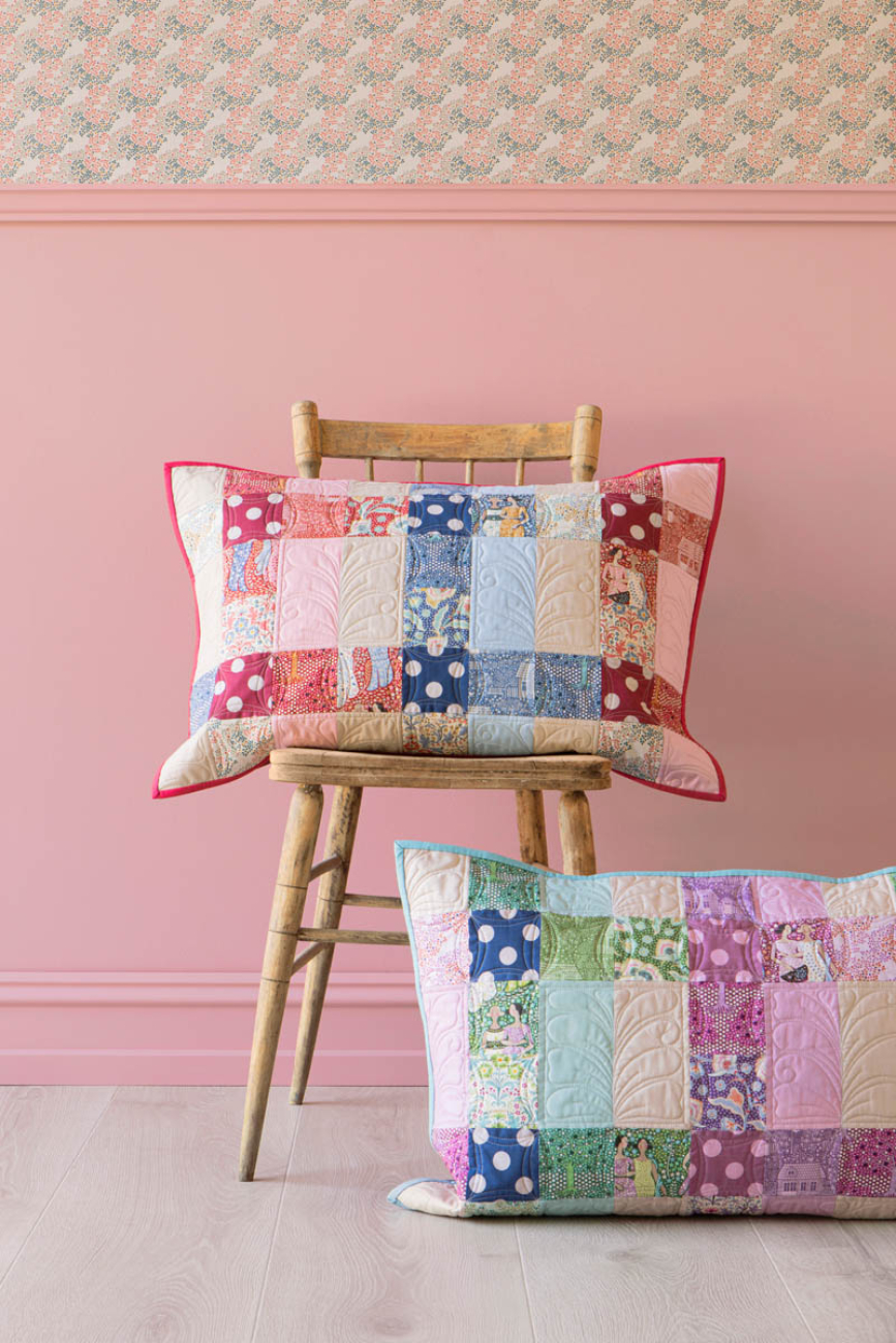Tilda Patchwork Stoff Baumwolle - Hometown - Friendly Gathering Plum