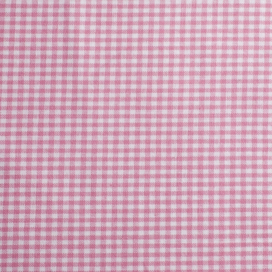 Baumwolle Webware - Vichy Karo - 5 mm - Weiß/Rosa