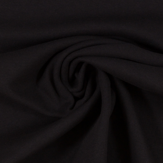 Bündchen Schlauchware - UNI - Schwarz