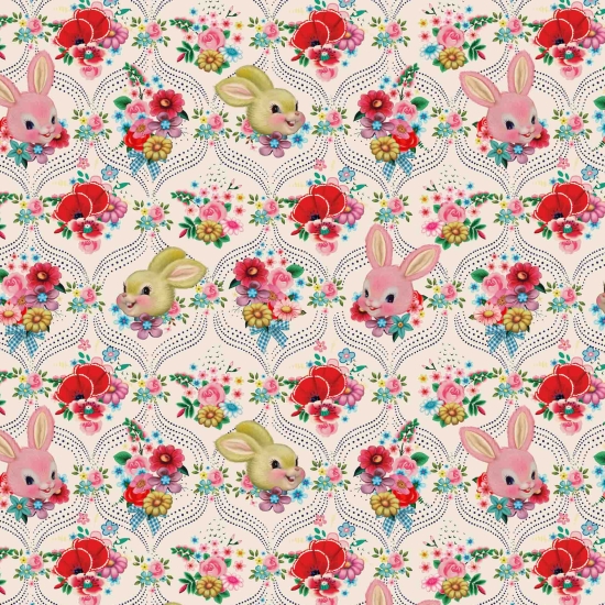 Jersey Digital Fiona Hewitt -  Happy Bunnies - Powder