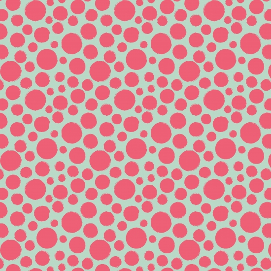 Baumwolle Popeline Big Dodts - Mint - 10 m Ballen