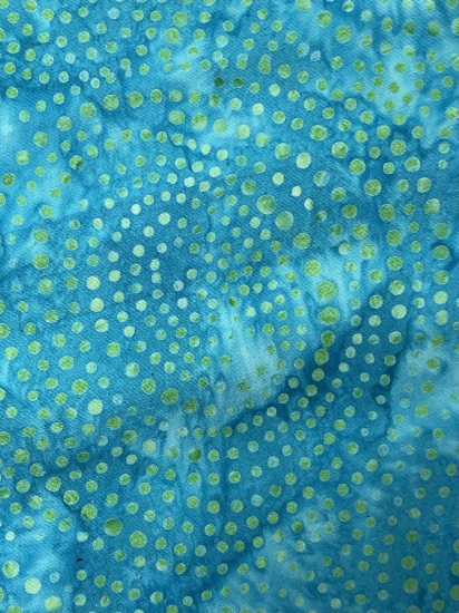 Baumwolle Patchwork - Batik - Large Circles - Türkis