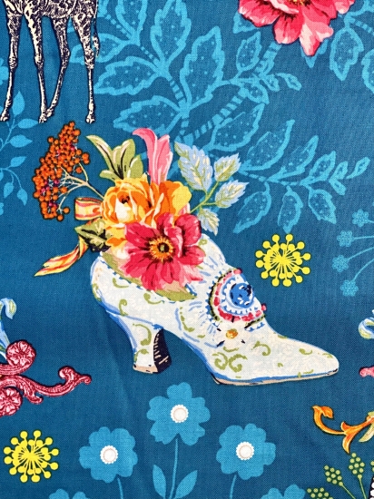 Baumwolle Patchwork - Odile Bailloeul - Royal Expedition - Teal