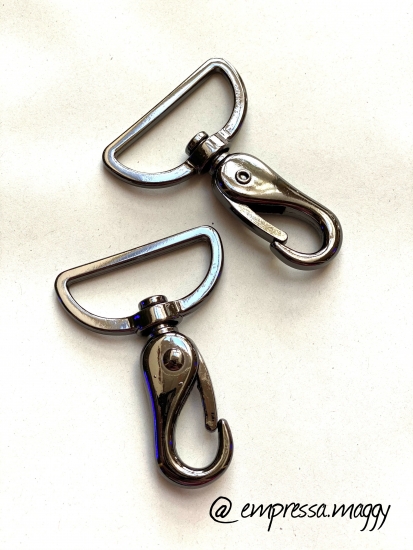 Metall Karabinerhaken 40 mm (Anthrazit)