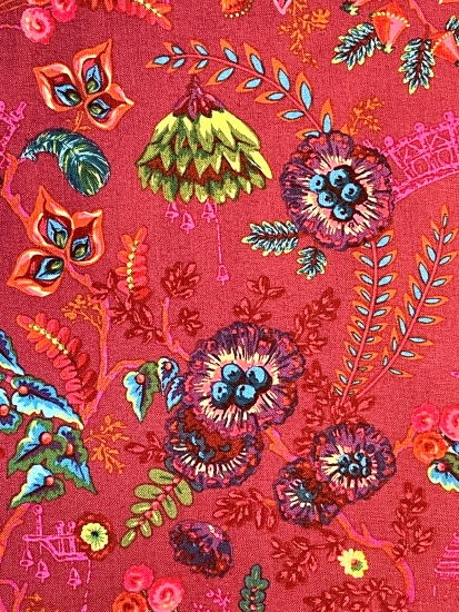 Baumwolle Patchwork - Odile Bailloeul - Florapolis - Pink