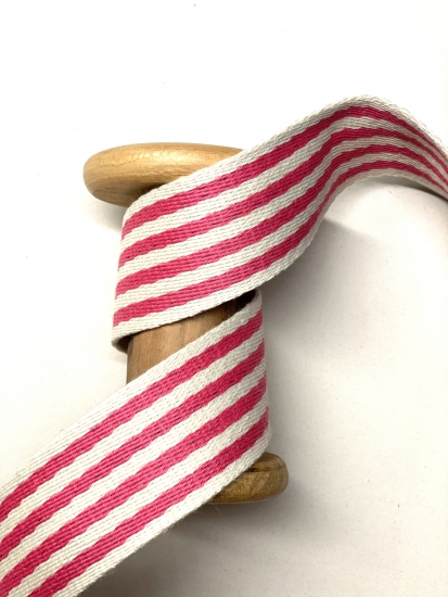 Gurtband - Stripes Pink - 40mm