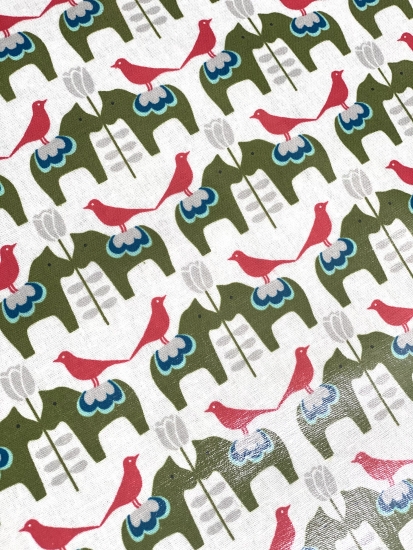 Mees&Mees für Kokka - Wachstuch - Dala Love - Creme