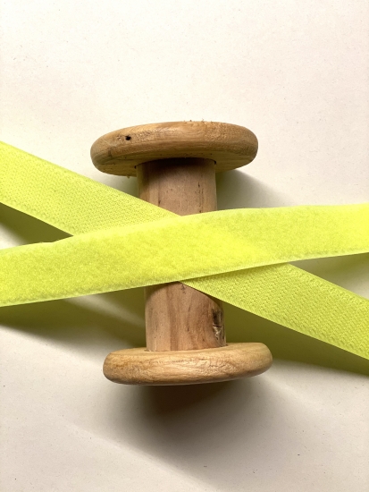 Klettband 25 mm - Gelb