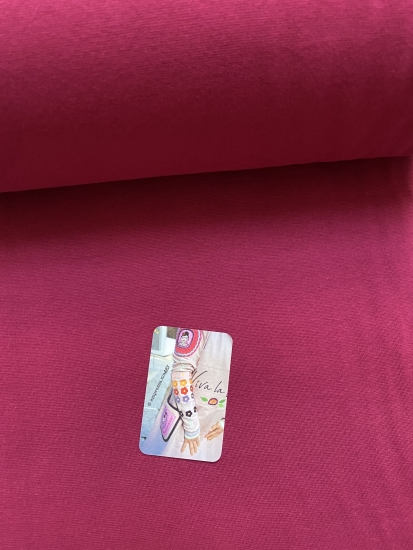 Bündchen Schlauchware - UNI - Kirsche